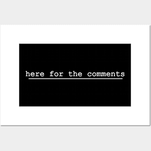 here for the comments Posters and Art